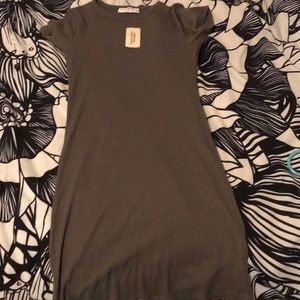 Olive green body con dress